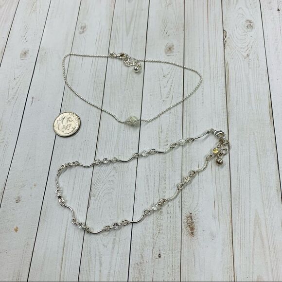 Avon Jewelry - Avon Silver Anklets Lot of 2
